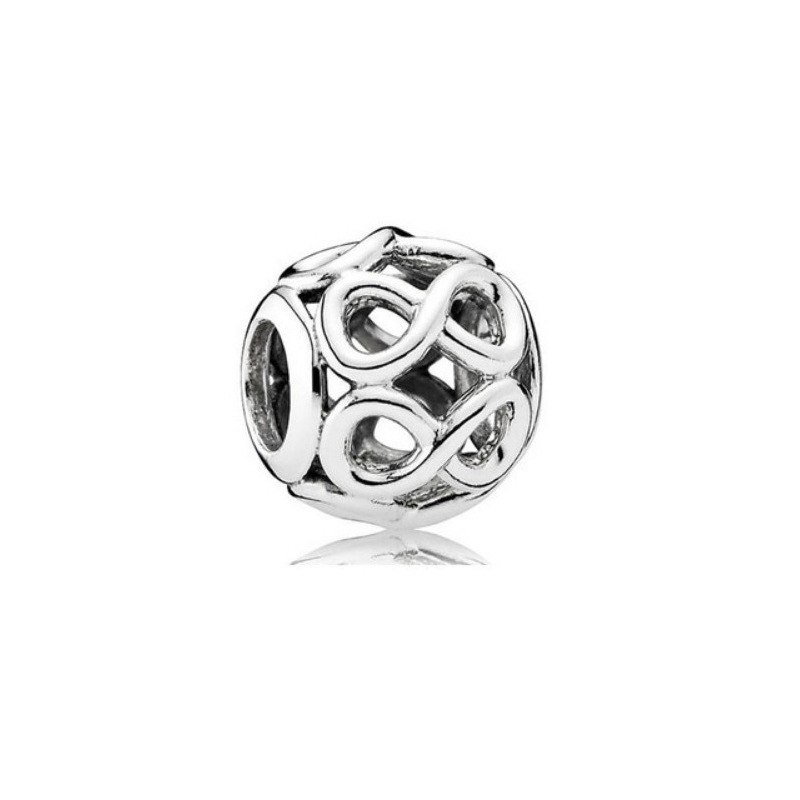 Factory direct pan luxuryreplica 925 silver water droplets zircon hollow series four-leaf clover wave beads DIY accessories