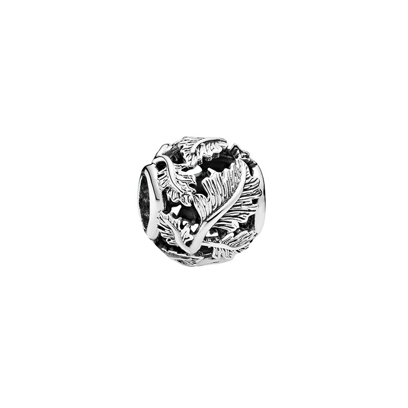 Factory direct pan luxuryreplica 925 silver water droplets zircon hollow series four-leaf clover wave beads DIY accessories