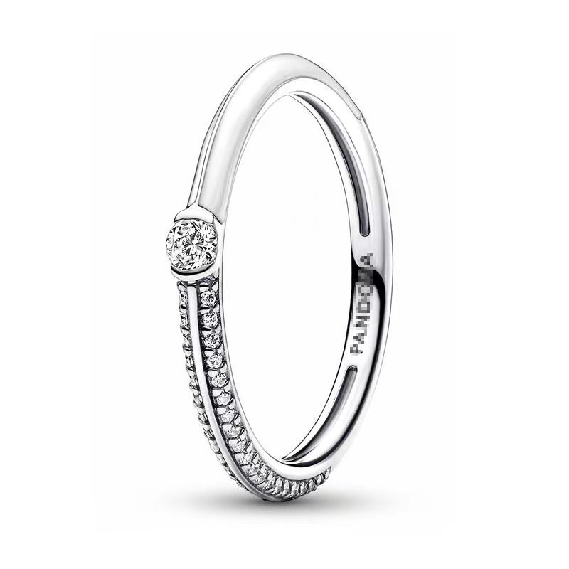 pan  luxuryreplica 925 Sterling Silver Red Riding Book Same-style pan  luxuryreplica Sun Moon Ring for Women