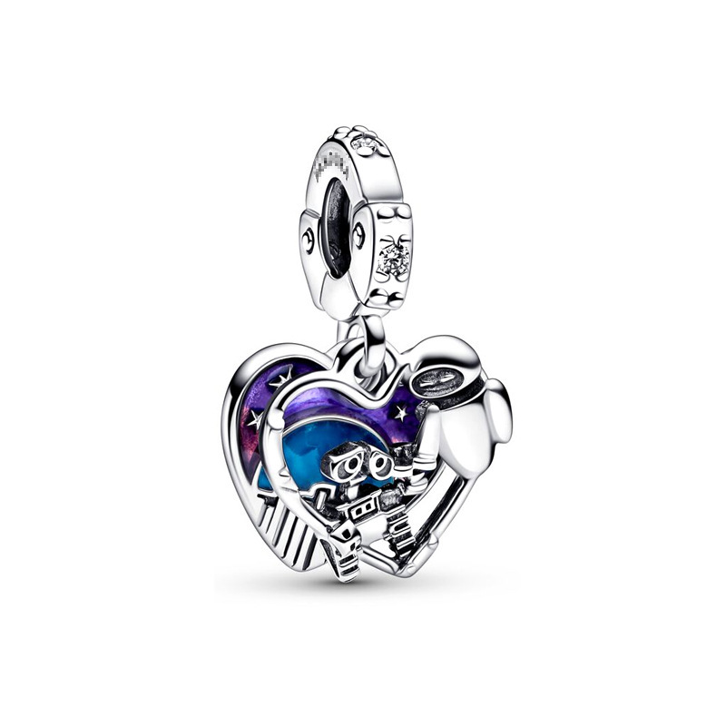 pan luxuryreplica Beads 925 Sterling Silver New 2023 Sea Shellfish String Decoration Two-Tone Heart Release Key Pendant