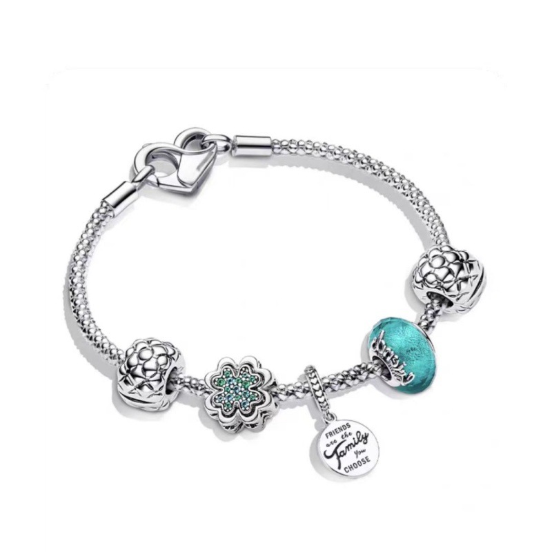 pan  luxuryreplica New Bracelet s925 Sterling Silver Rose suit Adventure Travel DIY Beaded Pendant King of Glory Bracelet