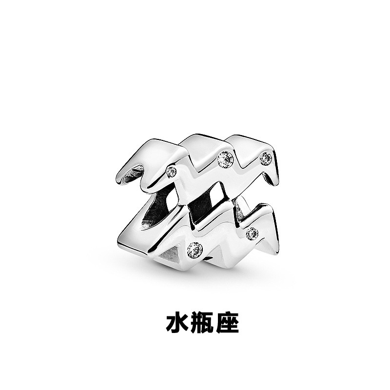 Factory direct pan luxuryreplica 925 sterling silver twelve constellation series Joker hanging beads DIY accessories loose beads