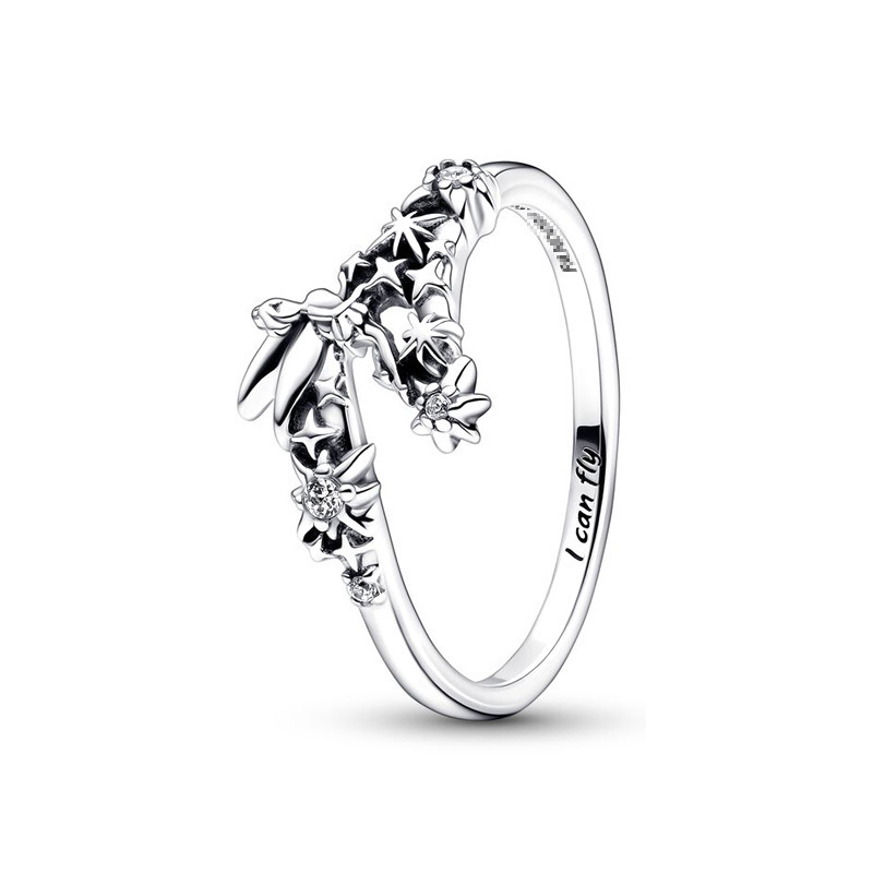 pan luxuryreplica Ring 925 Sterling Silver New Two-color Slide Heart Ring Girl's Ring