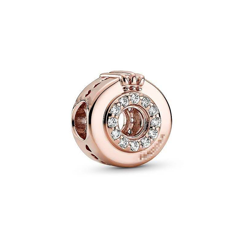 Cross-border Live Broadcast for 925 Silver pan luxuryreplica Beads Pendant Crown O Series Fixed Buckle Beads DIY