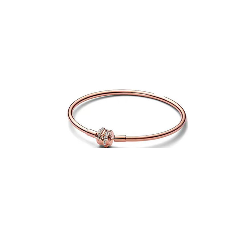 pan  luxuryreplica 925 Sterling Silver Rose Gold Love Bracelet Snake Bone Chain Bracelet Base Bracelet