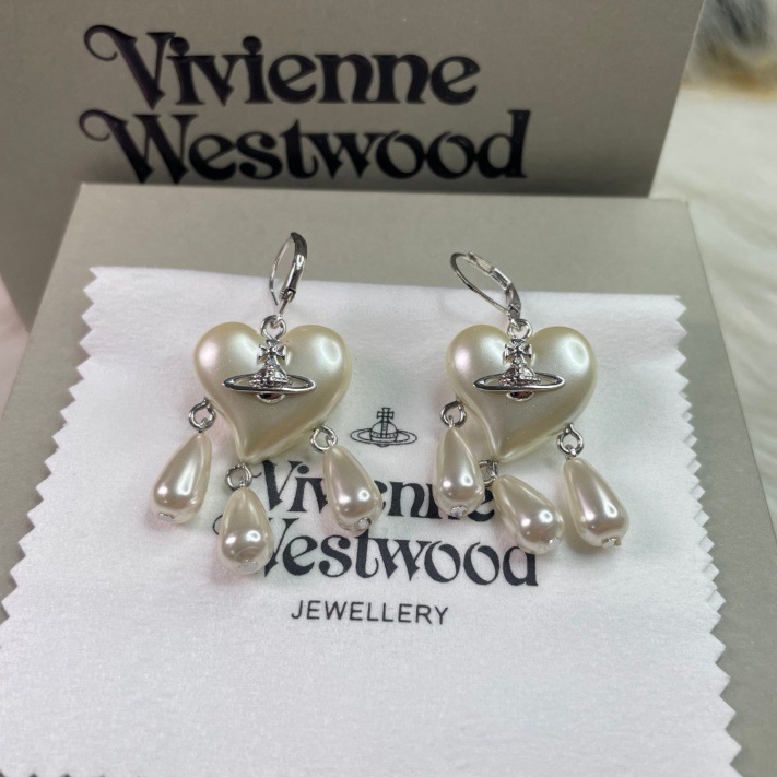 High version  Queen Mother's Necklace Bracelet Earrings Love Water Drops Pearl Temperament All-match Light Luxury High-end Sense