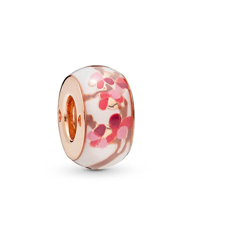 pan luxuryreplica White Copper Silver Plated Rose Gold Pumpkin Car Camera Gift Box Hanging Beads DIY Accessories Beads