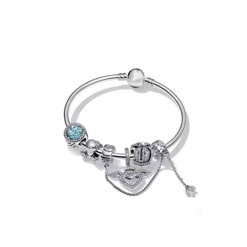 Factory Wholesale pan luxuryreplica Beaded DIY Bracelet Women's Set 925 Sterling Silver Ocean Heart Shining Star River Bracelet