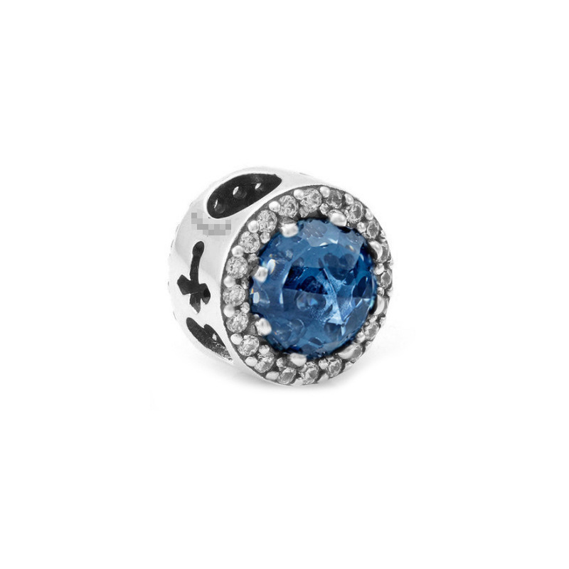 Factory direct pan  luxuryreplica 925 silver cross opalite blue string bracelet ring DIY accessories beads