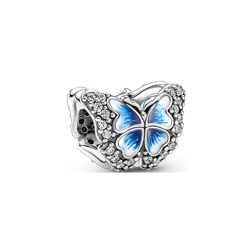 Factory direct pan luxuryreplica 925 sterling silver pansy envelope caterpillar panda butterfly crown beads