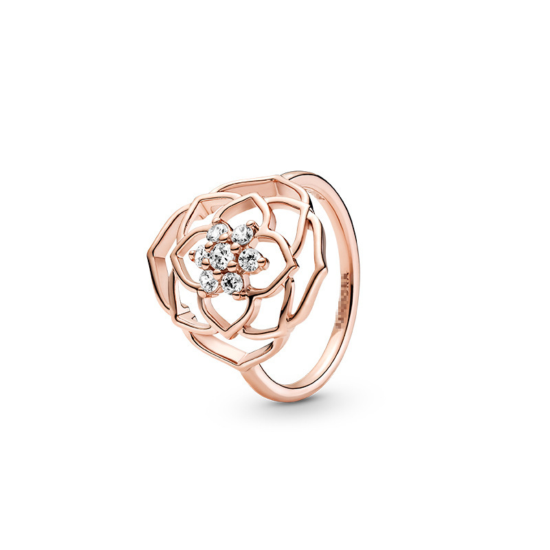 pan luxuryreplica Ring Mother's Day Series Rose Gold Pair Pair Ring 925 Sterling Silver Love Ring Finger for Women