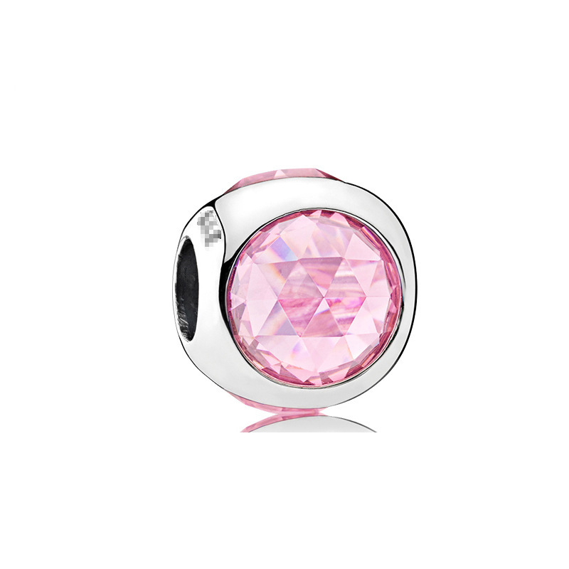 Factory direct pan luxuryreplica 925 silver three-sided beads series bubble carved elegant hanging beads DIY accessories