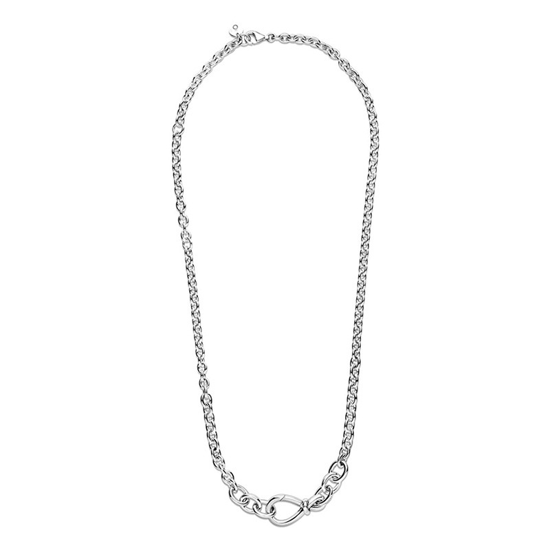 Factory direct pan  luxuryreplica 925 sterling silver mother's day eternal symbol necklace girlfriend gift DIY basic chain