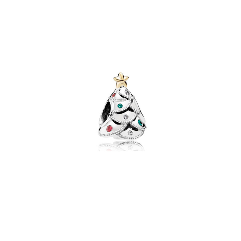 Factory direct pan luxuryreplica 925 sterling silver animal Christmas snowman train gift box hanging beads DIY accessories beads