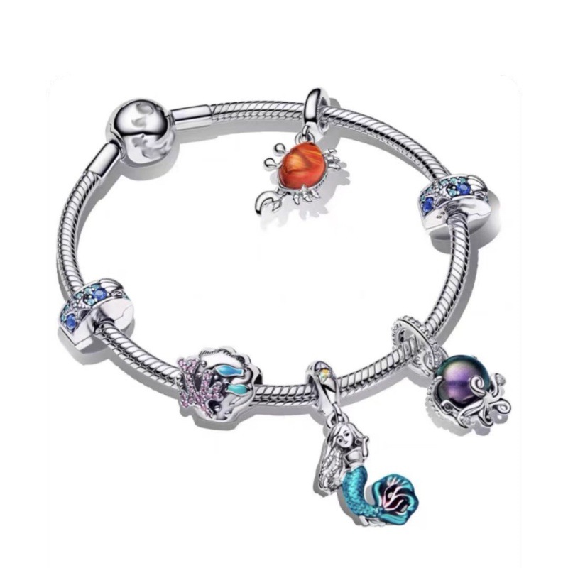 pan  luxuryreplica New Bracelet s925 Sterling Silver Rose suit Adventure Travel DIY Beaded Pendant King of Glory Bracelet