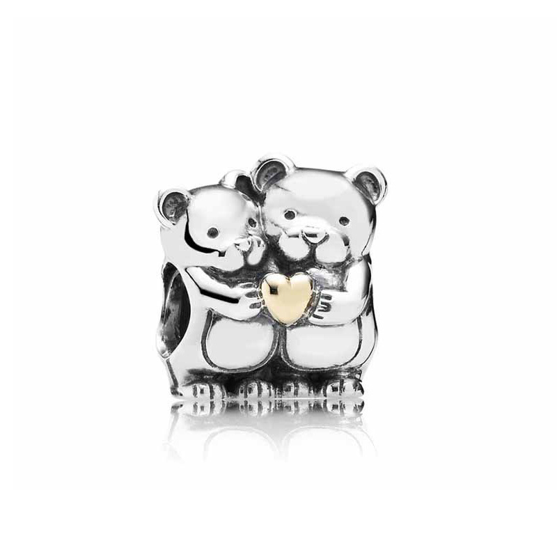 pan luxuryreplica 925 sterling silver robot panda animal cute personality hanging beads DIY accessories beads