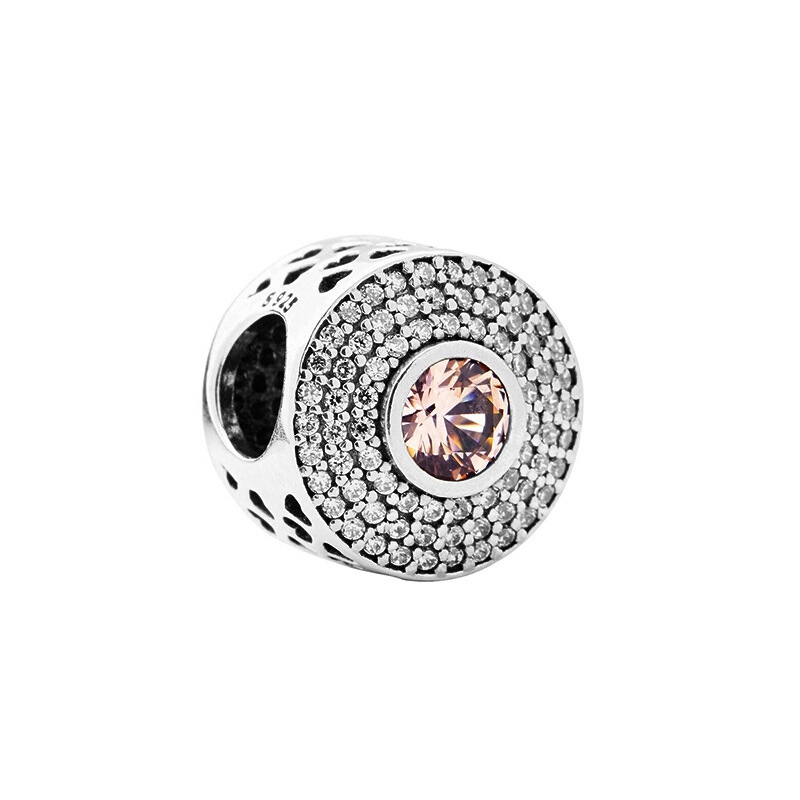 Factory direct pan luxuryreplica 925 sterling silver four-leaf clover lipstick tree love hollow hanging beads DIY accessories beads