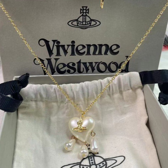 High version  Queen Mother's Necklace Bracelet Earrings Love Water Drops Pearl Temperament All-match Light Luxury High-end Sense