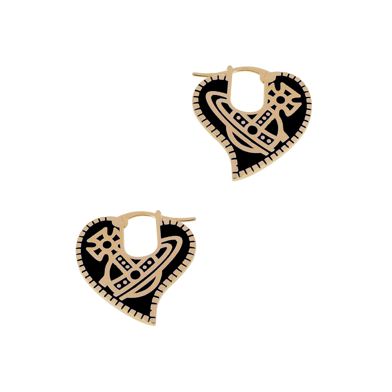 High Version Queen Mother vivi  luxuryreplica Vivian 23 New Sweet Cool AMANDA Love Wheel Paint Earrings