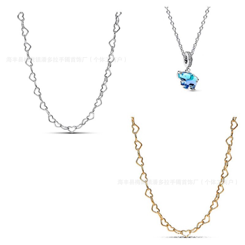 Factory direct pan luxuryreplica necklace 925 sterling silver necklace female clavicle chain foreign trade primary source