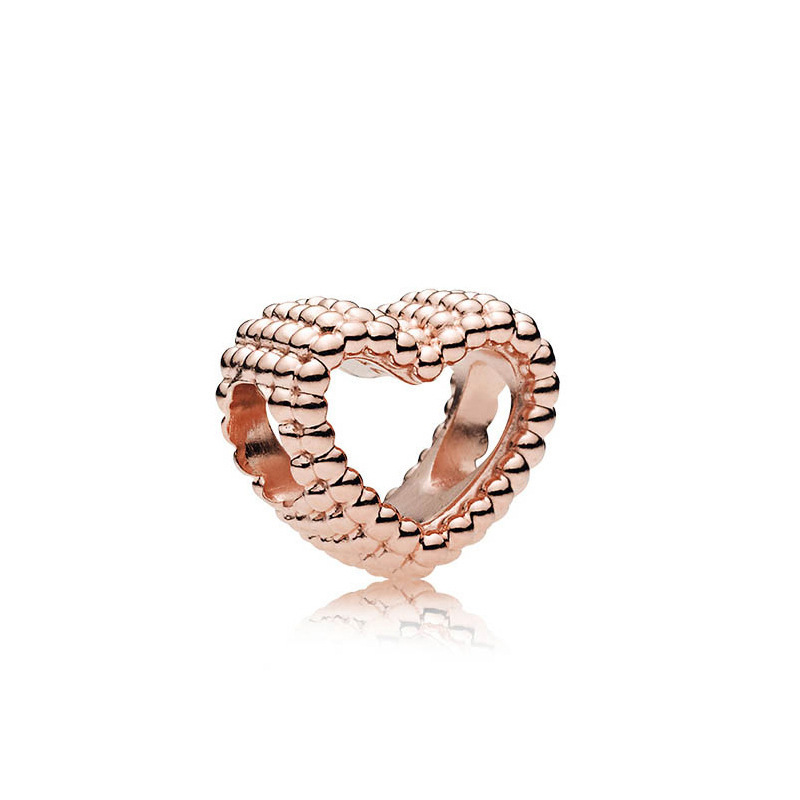 pan luxuryreplica Di Rose Gold Love Three-sided Beads Zircon Hanging Beads DIY Accessories Beads
