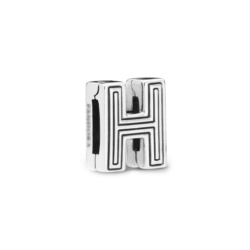 Factory direct pan luxuryreplica 925 silver 26 letter series fixed buckle bead accessories beads