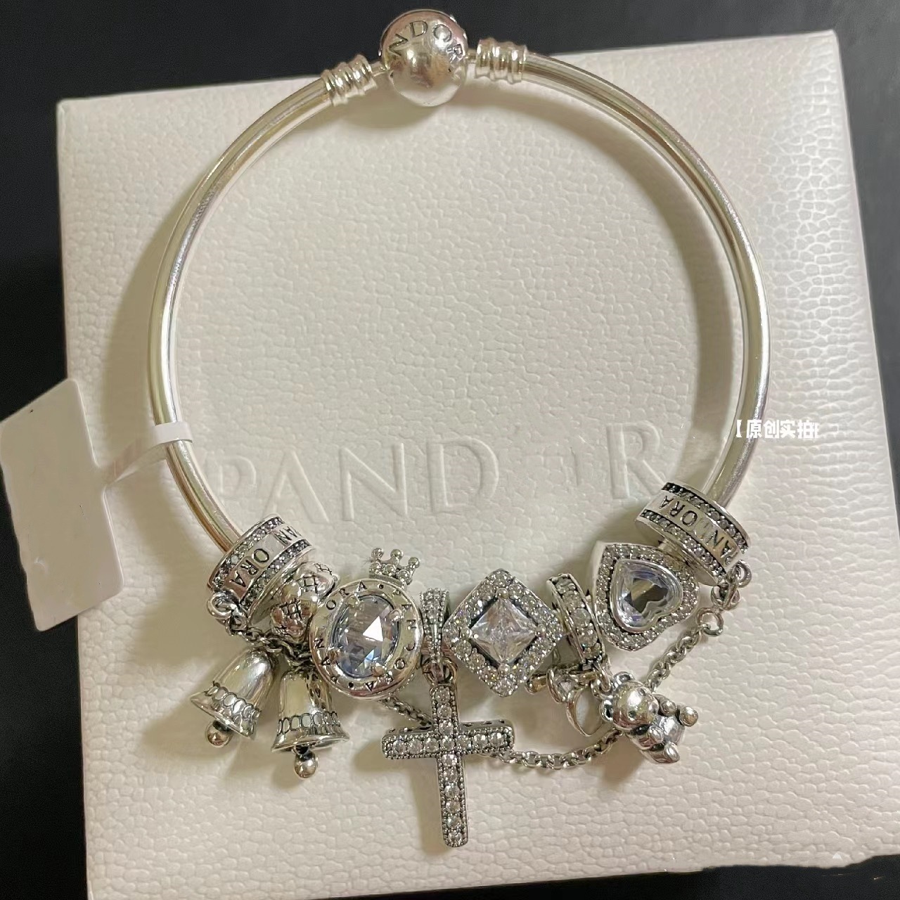 pan luxuryreplica Bracelet S925 Sterling Silver Blue Series Stars Fairy Tale Bracelet Shining Galaxy Bracelet DIY loose beads Beaded