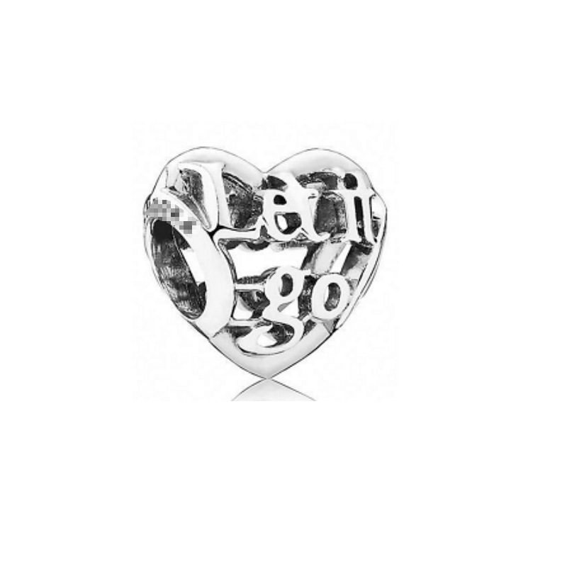 Factory direct pan luxuryreplica 925 silver love shape bow wings hanging beads DIY accessories beads