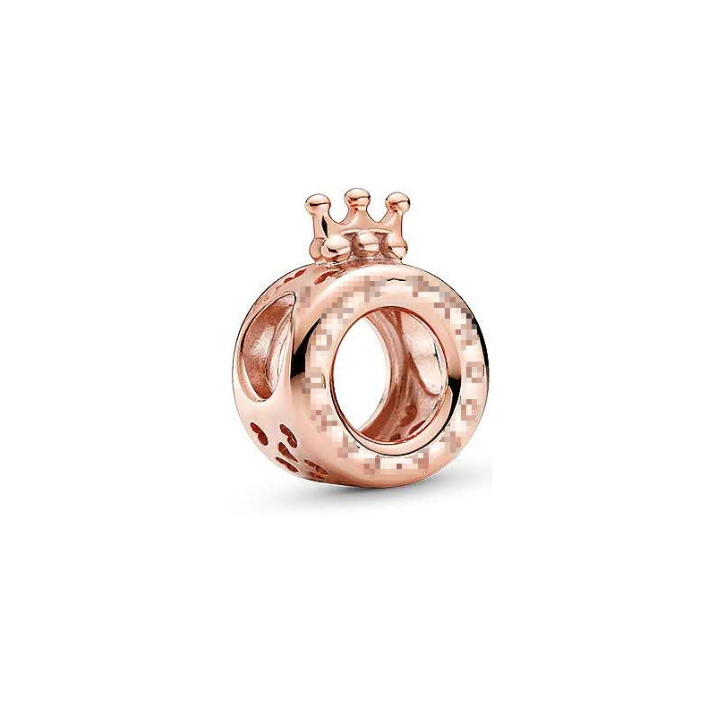 Cross-border Live Broadcast for 925 Silver pan luxuryreplica Beads Pendant Crown O Series Fixed Buckle Beads DIY