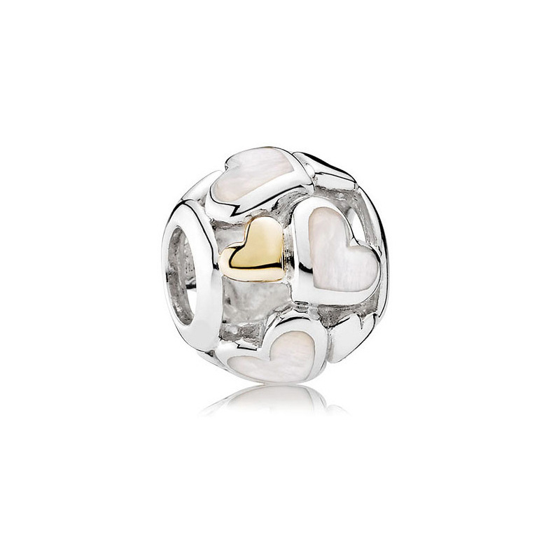 Factory direct pan  luxuryreplica 925 silver fritillary overflowing zircon kiss cute fun hanging beads DIY accessories beads