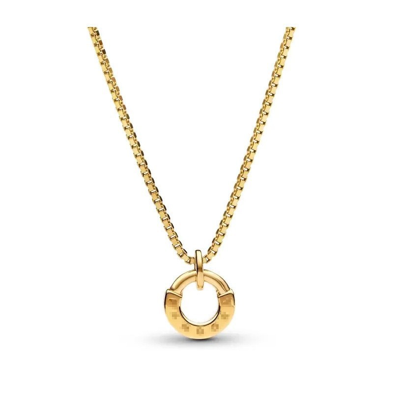 pan luxuryreplica Necklace 925 Silver Pearle and Beaded Pendant Necklace Beaded Three-in-One Necklace Base Clavicle Chain