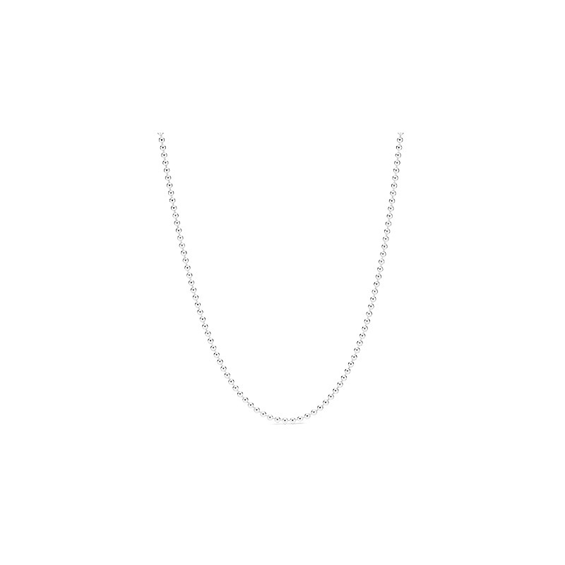 Factory direct pan luxuryreplica 925 sterling silver polished beads necklace Joker gift girlfriend DIY basic clavicle chain