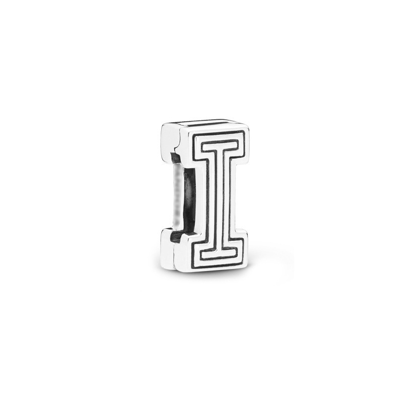 Factory direct pan luxuryreplica 925 silver 26 letter series fixed buckle bead accessories beads