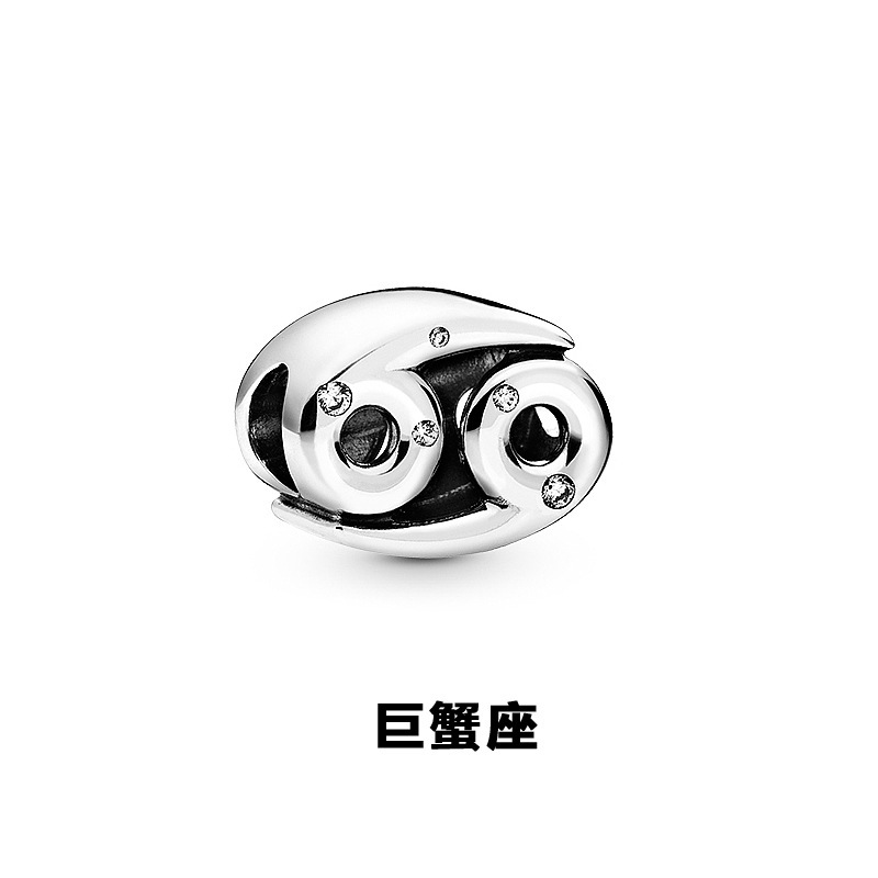 Factory direct pan luxuryreplica 925 sterling silver twelve constellation series Joker hanging beads DIY accessories loose beads