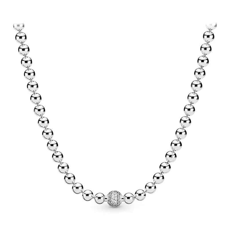 Factory direct pan luxuryreplica bead necklace 925 sterling silver jubilee series new basic clavicle chain