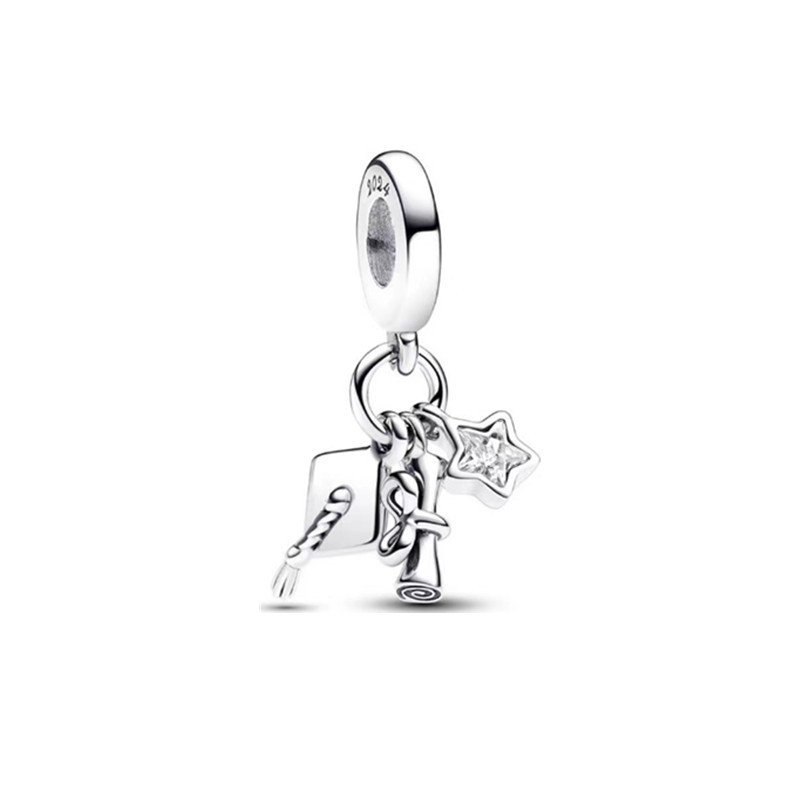 pan  luxuryreplica 925 Sterling Silver New Rose Stuart Mother's Day Collection Eternal Bead Pendant