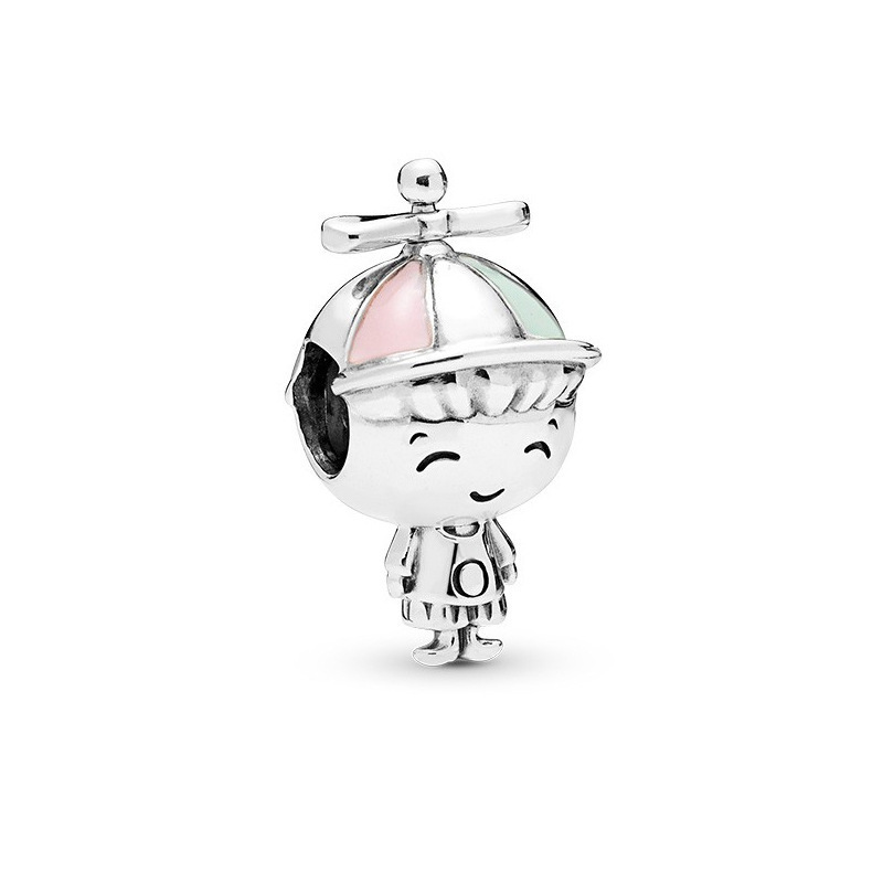 pan luxuryreplica 925 sterling silver robot panda animal cute personality hanging beads DIY accessories beads