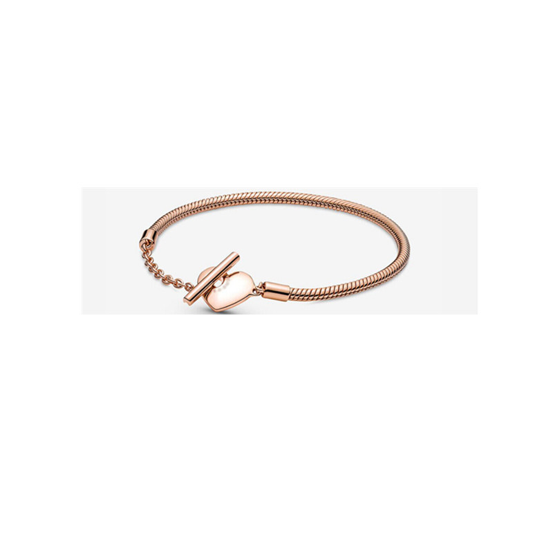 Factory direct pan luxuryreplica copper rose gold love bracelet DIY basic bracelet