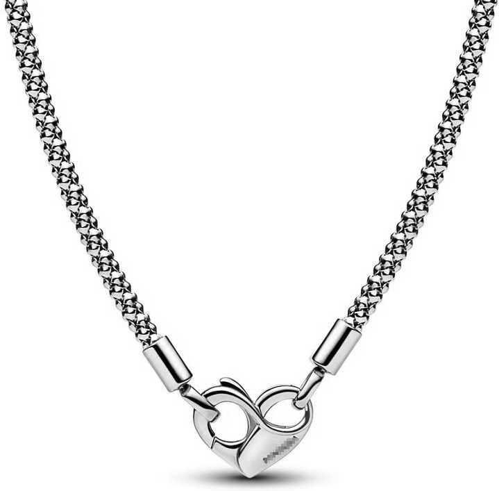 pan luxuryreplica 925 Sterling Silver Three-color Love Joker Necklace DIY Basic Clavicle Chain Women