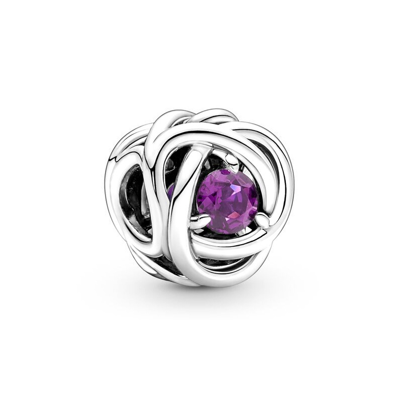 Factory direct pan luxuryreplica s925 silver beads December birthday stone rose shape string loose beads