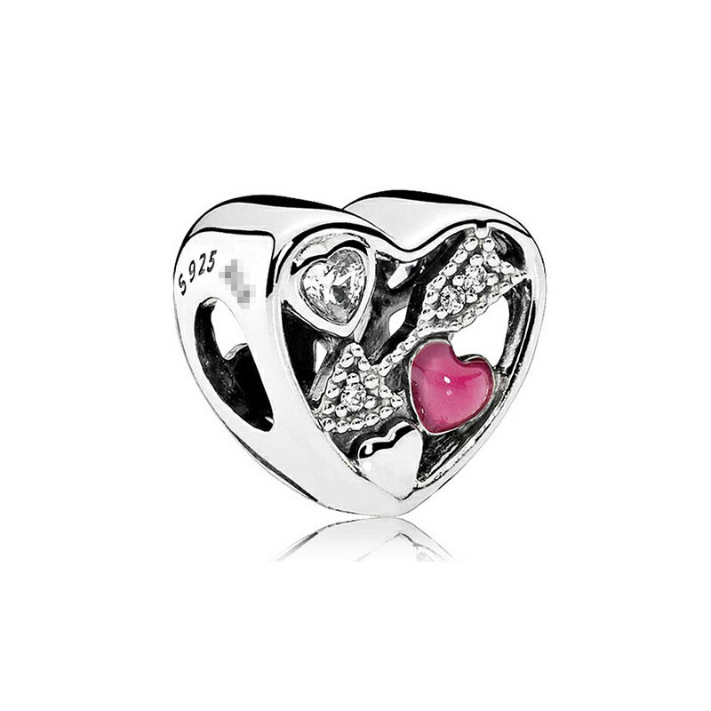 Factory direct pan luxuryreplica 925 sterling silver love crown bow love lover beads DIY accessories beads