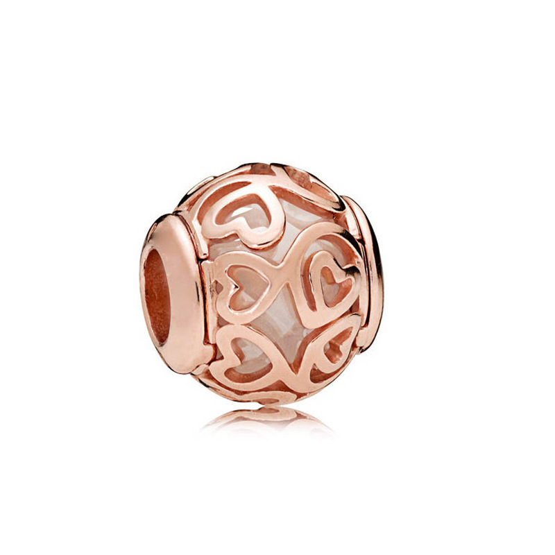 pan luxuryreplica White Copper Silver Plated Rose Gold Pumpkin Car Camera Gift Box Hanging Beads DIY Accessories Beads