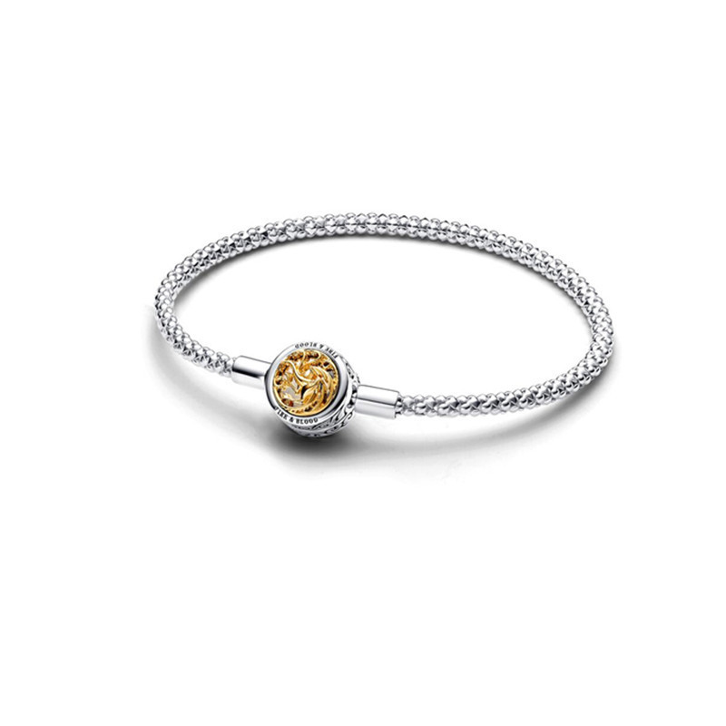 pan luxuryreplica 925 Sterling Silver Game of Thrones New Snake Bone Chain DIY Base Snake Bone Bracelet