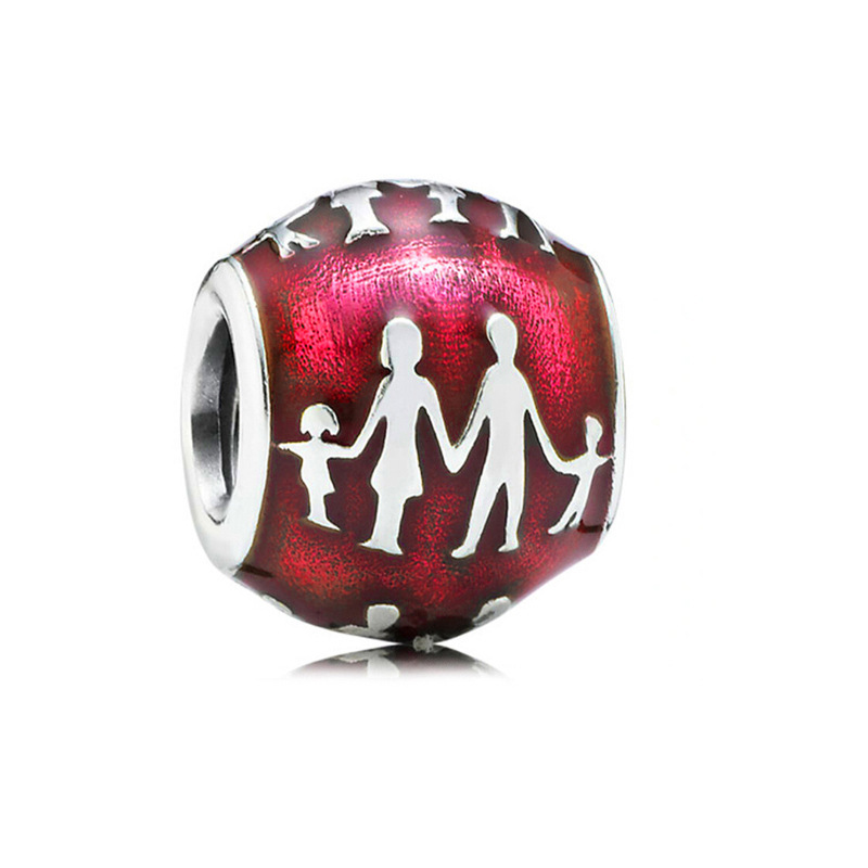 Factory Outlet pan luxuryreplica 925 Silver Apple Love Mouse Bag Beads Surprise Gift Box Hanging Beads DIY Accessories