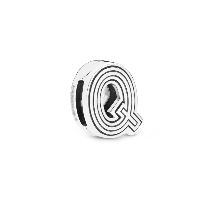 Factory direct pan luxuryreplica 925 silver 26 letter series fixed buckle bead accessories beads