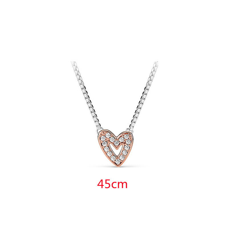 pan luxuryreplica 925 Sterling Silver Necklace Year of the Tiger New Arrival Pevice Angel Wings Love Hand-painted Necklace Clavicle Chain for Women