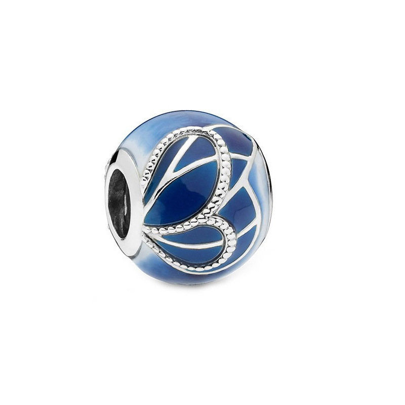 Factory direct pan  luxuryreplica 925 silver fritillary overflowing zircon kiss cute fun hanging beads DIY accessories beads