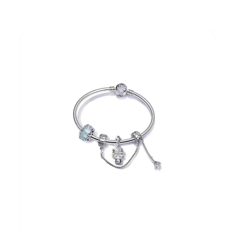 Factory Wholesale pan luxuryreplica Beaded DIY Bracelet Women's Set 925 Sterling Silver Ocean Heart Shining Star River Bracelet