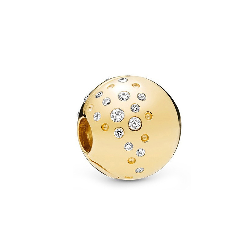 pan luxuryreplica White Copper Silver Plated Gold Love Hollow Fixed Buckle Beaded DIY Accessories