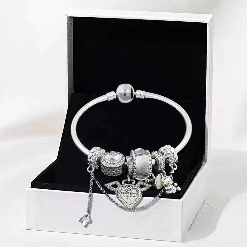 Cross-border pan luxuryreplica s925 sterling silver bracelet di s nidaisy pendant pumpkin car crown beaded diy with bracelet
